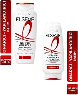 Elseve Komple Onarıcı 5 Yapılandırıcı Şampuan 400 Ml & Komple Onarıcı 5 Yapılandırıcı Bakım Kremi 250 Ml 2 Adet ürün görseli 1