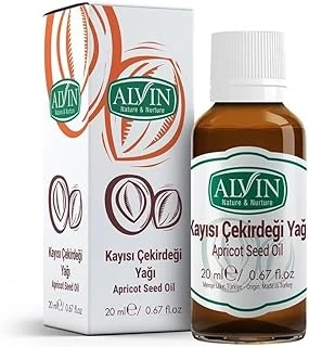 Alvin Kayısı Çekirdeği Yağı, Soğuk Sıkım,Yüzde Yüz Saf Doğal, 20 Ml ürün görseli 1