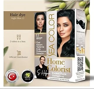 Sea Color Colorist Set Saç Boyası 1.1 Gece Mavisi Nıght ürün görseli 1