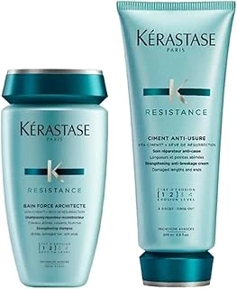 Resistance Saç Bakım Seti, Bain Force Architecte Şampuan 250Ml, Ciment Anti Usure Saç Kremi 200Ml ürün görseli 1