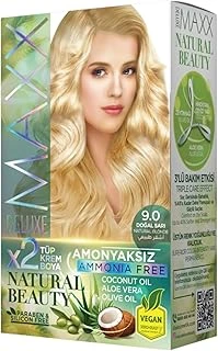 Maxx Deluxe Beauty Amonyaksız Set Saçd1:D619 Boyası 9.0 Doğal Sarı ürün görseli 1