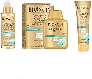 Bioxcin Besleyici Yağlar Bakım Seti, Şampuan 300 Ml, Saç Kremi 250 Ml, Sıvı Saç Kremi 200 Ml ürün görseli 1