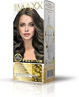 Maxx Deluxe Premıum Yarı Kit Set Saç Boyası 8.11 Yoğun Küllü Kumral ürün görseli 1