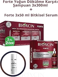 Bioxcin Forte Yoğun Dökülme Karşıtı Şampuan 3X300 Ml, Bitkisel 3X50 Ml, Yüz Temizleme Jeli 100 Ml Set ürün görseli 1