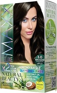 Maxx Deluxe Beauty Amonyaksız Set Saç Boyası 3.0 Koyu Kahve ürün görseli 1