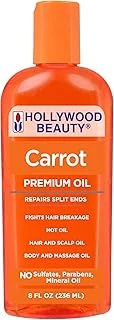 Hollywood Beauty Havuç Özlü Saç Cilt Tırnak Bakım Yağı 236Ml ürün görseli 1