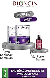 Bioxcin Sarımsak Şampuanı 300 Ml 2 Adet + Bioxcin Forte 50 Ml, Saç Dökülmesine Karşı Set ürün görseli 1