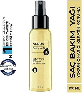Nedox Keratin Özlü Onarıcı E Vitaminli Saç Bakım Yağı 100 Ml ürün görseli 1