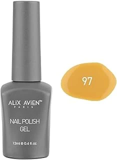 Alix Avien Hardal Sarı Kalıcı Oje 97-Yoğun Renk Veren Jel Oje 12 Ml-Nail Uv Gel Polish 97 ürün görseli 1