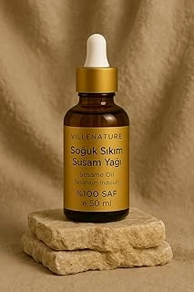 Soğuk Sıkım Susam Yağı, Cilt Saç Bakımı, Doğal, Sesamum Indicum, 50 Ml, Nemlendirici Besleyici ürün görseli 1