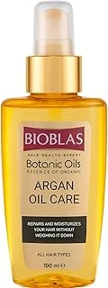 Bioblas Argan Yağlı Saç Bakım Yağı – Durulanmayan, Isıya Karşı Koruyucu, Onarıcı & Parlaklık Veren Serum,%100 Besleyici Etki, 100 Ml ürün görseli 1
