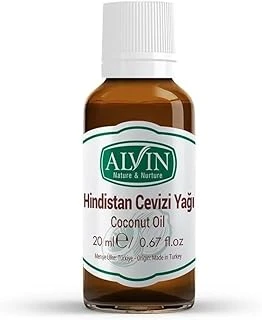 Alvin Hindistan Cevizi Yağı, Soğuk Sıkım,Yüzde Yüz Saf Doğal, 20 Ml ürün görseli 1