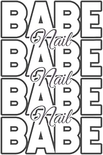 Nail Babe Nail Artist Nail Technician Nail Tech: Graph Grid Notebook/Journal (6” X 9”) Nail Gifts For Nail Artist Gifts ürün görseli 1