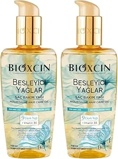 Bioxcin Besleyici Saç Bakım Yağı 150 Ml – 9 Çiçek Yağı, B5 Vitamini Biocomplex B11 Ile Kuru Yıpranmış Saçlar İçin Yoğun Bakım (2 Paketi) ürün görseli 1