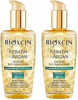 Bioxcin Keratin & Argan Onarıcı Saç Bakım Yağı 150 Ml - Yıpranmış Hasar Görmüş Saçlar 2Li Paket ürün görseli 1