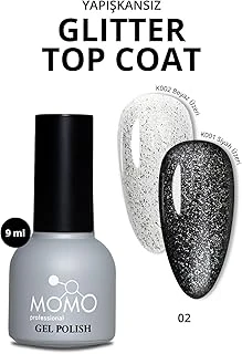 Momo Professional Kalıcı Oje İçin Glitter Top Coat 02 9 Ml ürün görseli 1
