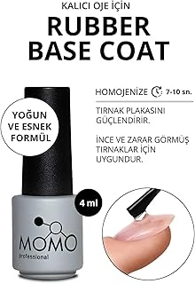 Momo Professional Kalıcı Oje İçin Rubber Base Coat 4 Ml ürün görseli 1