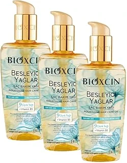 Bioxcin Besleyici Saç Bakım Yağı 150 Ml – 9 Çiçek Yağı, B5 Vitamini Biocomplex B11 Ile Kuru Yıpranmış Saçlar İçin Yoğun Bakım (3 Paketi) ürün görseli 1