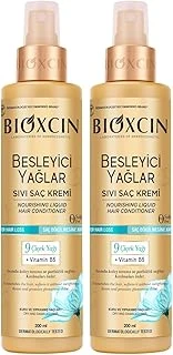 Bioxcin Besleyici Yağlar 200 Ml – 9 Çiçek Yağı, B5 Biocomplex B11 Ile Kuru Yıpranmış Saçlar İçin Yoğun Bakım (2 Paketi) ürün görseli 1