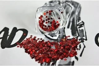 Tırnak Süsleme Işığı Yansıtan Parıltılı Yıldız Desenli Pul Nail Art, 21 ürün görseli 1