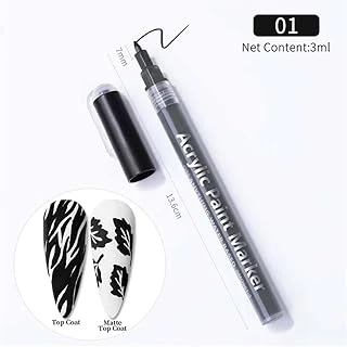 Nicole Nail Çizim Kalemi Siyah 53542-2 2341 ürün görseli 1