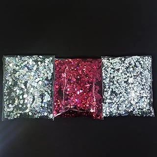 Gli̇tter Süsleme Pulu Hologramli Nai̇l Makyaj Si̇m Set 20 Gram X 3 Model 60 Gr ürün görseli 1