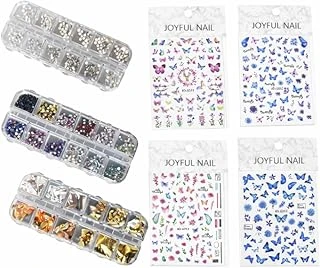 Fontenay Protez Tırnak Nail Süsleme Charm Protez Tırnak Kalıcı Oje Süsleme Sticker Renkli ürün görseli 1
