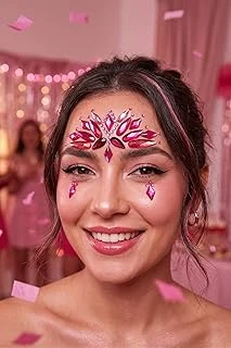 Party Queen Fuşya Renkli Kristal Taşlı Makyaj Aksesuarı Yüz Taşı ürün görseli 1