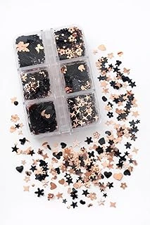 Yoonail Nail Ornament Tırnak Süsleme Pulları Siyah Gold ürün görseli 1