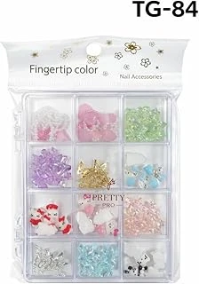 Fontenay Charm 3D Tırnak Süsleme, Protez Tırnak Nail Süsleme, Karışık Desenli, Çok Renkli, Tg-84 ürün görseli 1