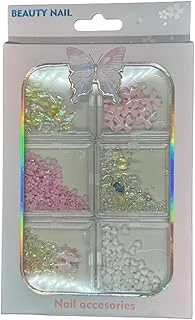 Fontenay 6 Farklı Çeşitli 3D Tırnak Süsleri Tırnak Charm Nail Charms Nail Objeleri Karışık 2 Renkli ürün görseli 1