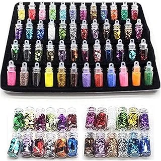 Nail Tırnak Süsleme Simli Pullu Süs Seti 48 Adet Tırnak Süsleri ürün görseli 1