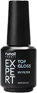 Fontenay Runail Top Gloss Non Sticky – Uv Filtreli Parlak Top Coat, Ml – Runail Expert No: 118 Şeffaf ürün görseli 1
