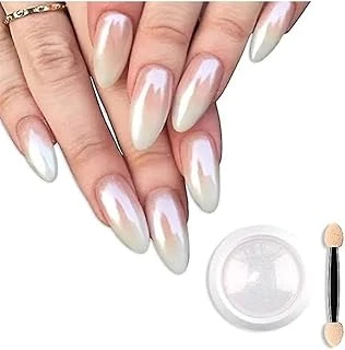 Nail Beyaz Inci Tozu - Aplikatör ürün görseli 1