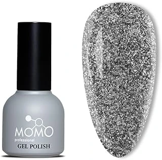 Momo Professional Disko Kalıcı Oje D010 Siyah 10 Ml, Reflective Flash Gel Polish ürün görseli 1