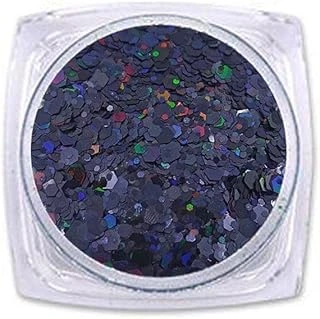 Epoksi Süsleme Glitter Altıgen Siyah Renkli Pul 5Gr ürün görseli 1