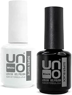 Fontenay Super White Beyaz 15Ml & Super Black Siyah Kalıcı Oje 15 Ml Siyah&Beyaz ürün görseli 1