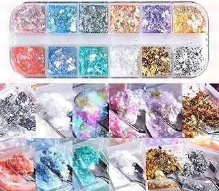 Tırnak Süsleme Yüki İnce Folyo Glitter Pulları Renkli Nail ürün görseli 1