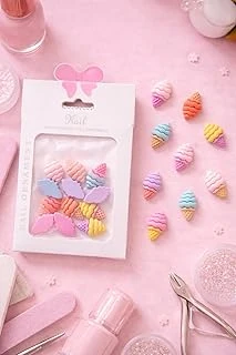 Yoonail Professional Nail Ornament Charm, Dondurma Külahı Temalı Tırnak Süsleme Seti, 10 Parça ürün görseli 1