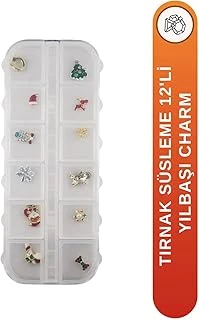 Fontenay 12 Farklı Çeşit 3D Tırnak Süsleri Tırnak Charm Nail Charms Yeni Christmas Özel Süsleri 1 Renkli ürün görseli 1