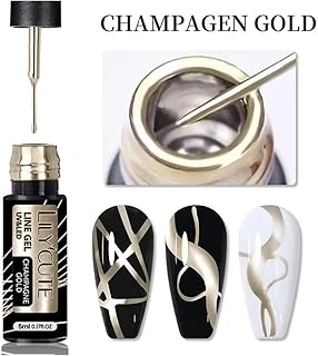 Lilycute Cute Metalik Nail Çizim Ojesi Champagen Gold (56567) 4187 ürün görseli 1