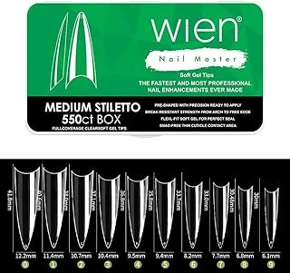 Yeni Nesil Protez Tırnak Jel Tips Gel Tips Medium Stiletto 550 Adet ürün görseli 1