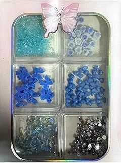 Fontenay 6 Farklı Çeşitli 3D Tırnak Süsleri Tırnak Charm Nail Charms Nail Objeleri Karışık 3 Renkli ürün görseli 1