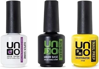 Fontenay Kalıcı Oje Seti Nailprep Dehydrator 15 Ml+Rubber Base Gel 15Ml+Supershine Top Coat 15Ml Şeffaf ürün görseli 1