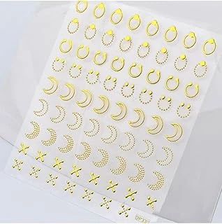 Pop Beauty Nail Tırnak Süsleme Sticker Tırnak Dövmesi Tırnak Tattoo Ay Desenli ürün görseli 1