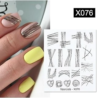 Tırnakmania Su Transferli Nail Sticker X076 (50127-34) 3921 ürün görseli 1