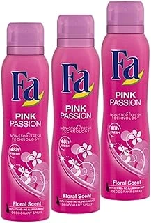 Fa Pink Passion Deodorant Sprey, Floral Scent, 150 Ml, 3'Lü Set ürün görseli 1