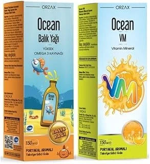 Portakallı Balık Yağı 150Ml + Vm 2'Li Set ürün görseli 1
