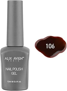 Alix Avien Kahverengi Koyu Kırmızı Kalıcı Oje 106-Yoğun Renk Veren Jel Oje 12 Ml-Nail Uv Gel Polish 106 ürün görseli 1