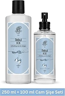 Rebul Ice Kolonya, 250 Ml + 100 Ml Cam Şişe Seti ürün görseli 1